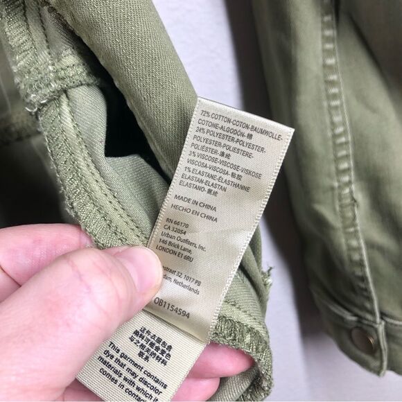 Free People Lennox Jumpsuit In Army Green Size Large - Picture 7 of 7